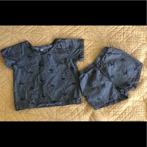 Ashley Rose Palm Shirt & Shorts